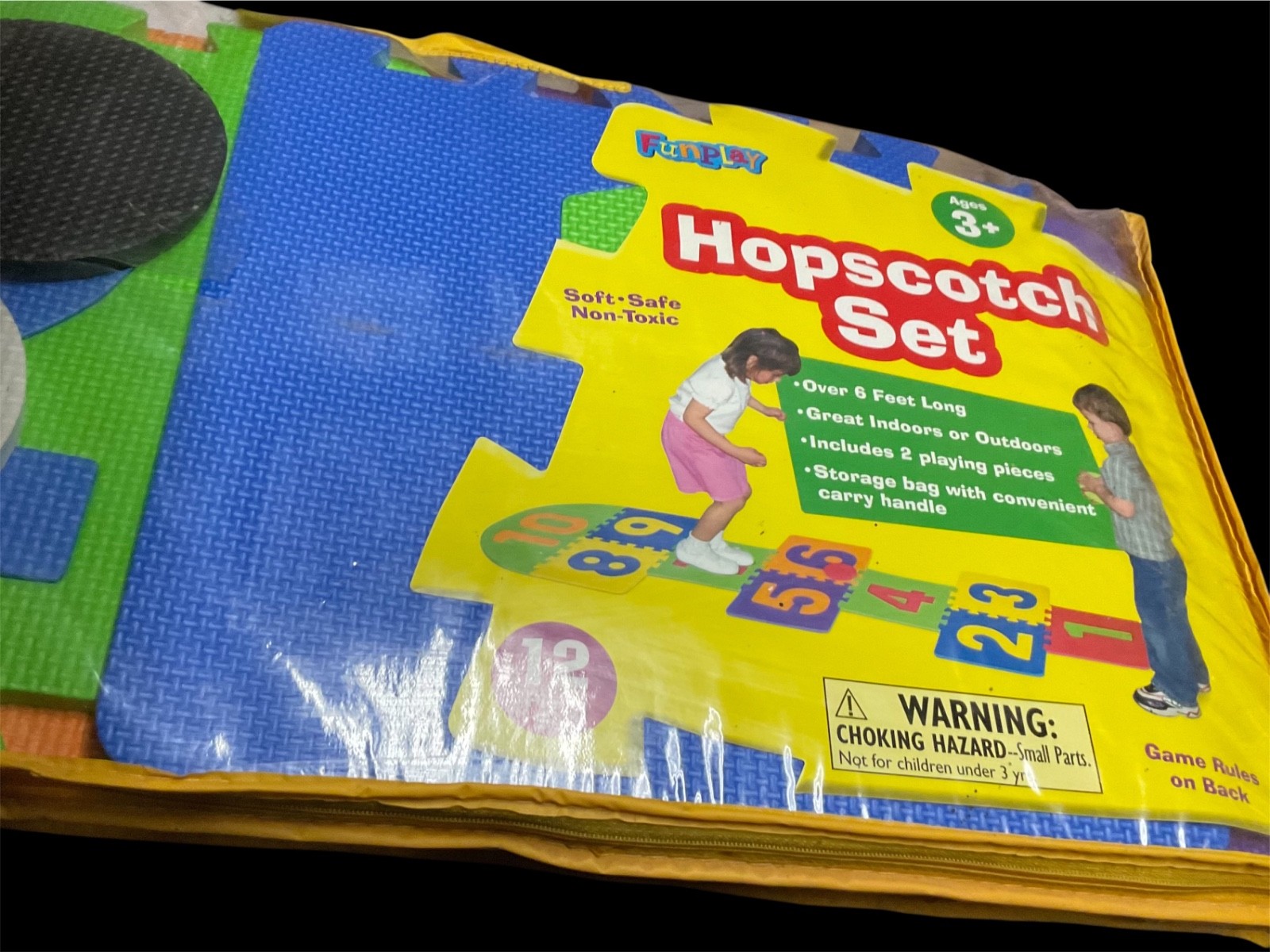 Funplay Heavy Duty Hopscotch Puzzle Mat 12 piece set New