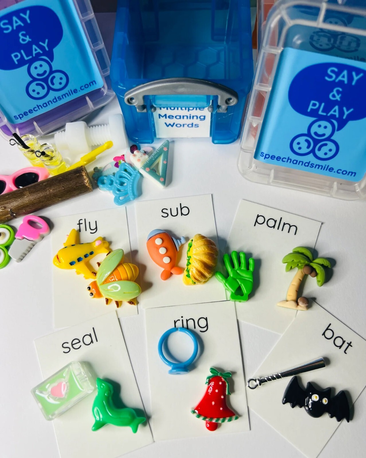 Multiple Meaning Word Mini Objects for Speech Therapy Semantics Activity