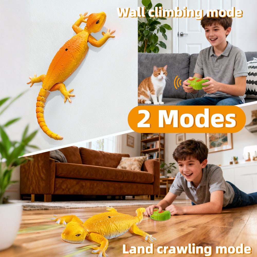 Wallcrawler Gecko Rechargeable Remote Control Robot Wall Crawler 2025 Xmas AE