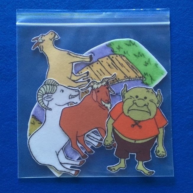 Three Billy Goats Gruff Felt / Flannel Board Set