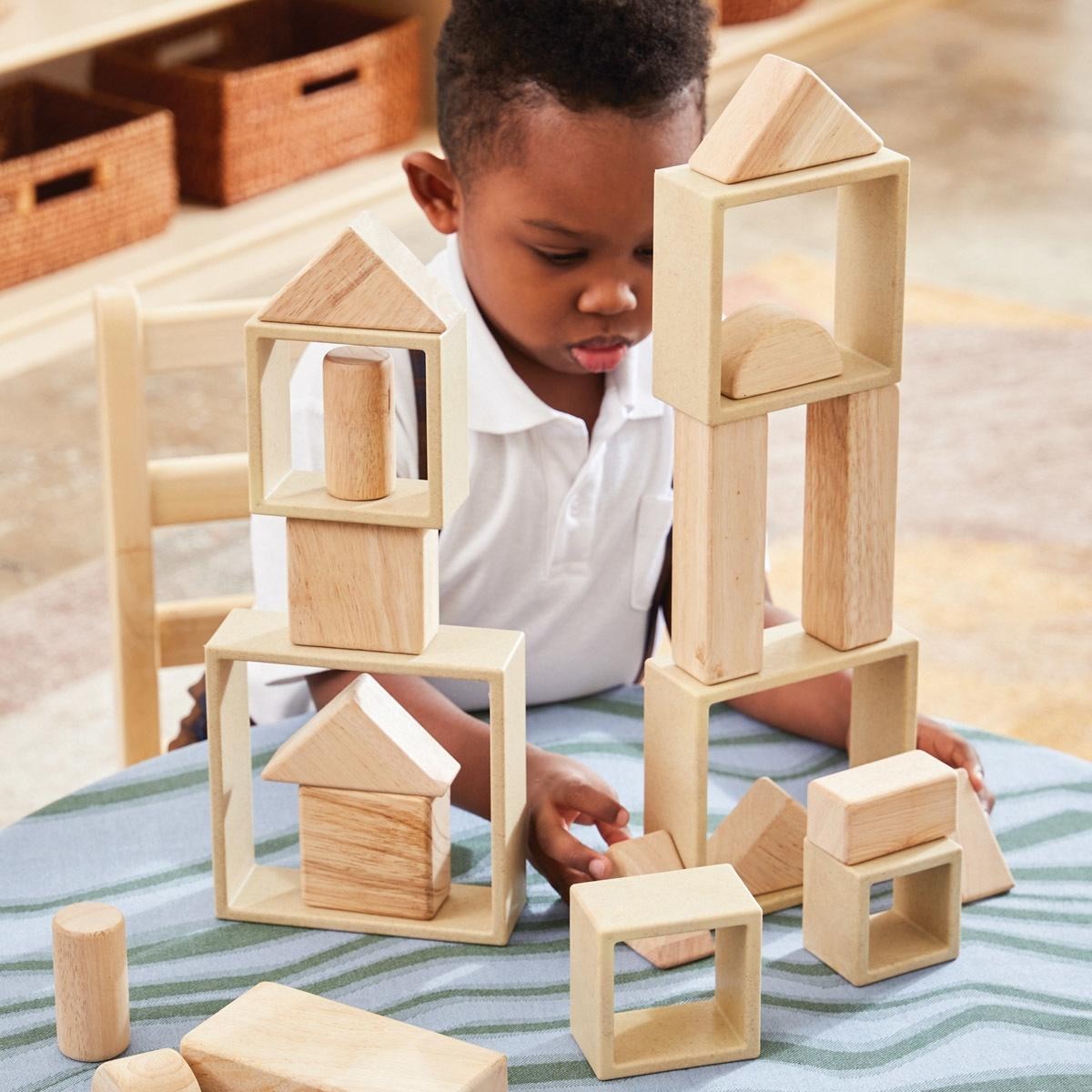 Kaplan Early Learning Discovery Squares – Natural – 6 Pieces