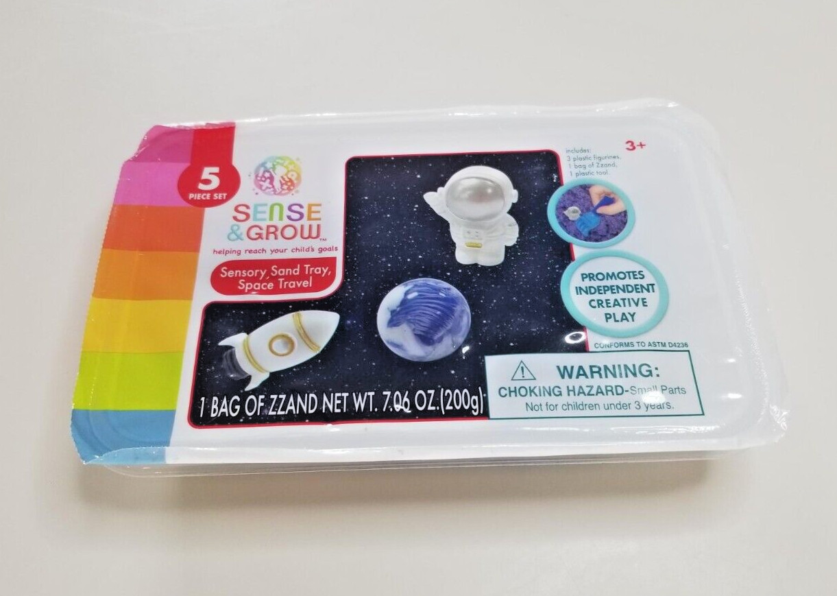 Creative Kids Sense & Grow Series Space Travel 5 Piece Playset w/ Sand & Figures