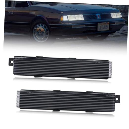 Front Turn Signal Marker Light Housing Compatible with Oldsmobile Smoked Lens