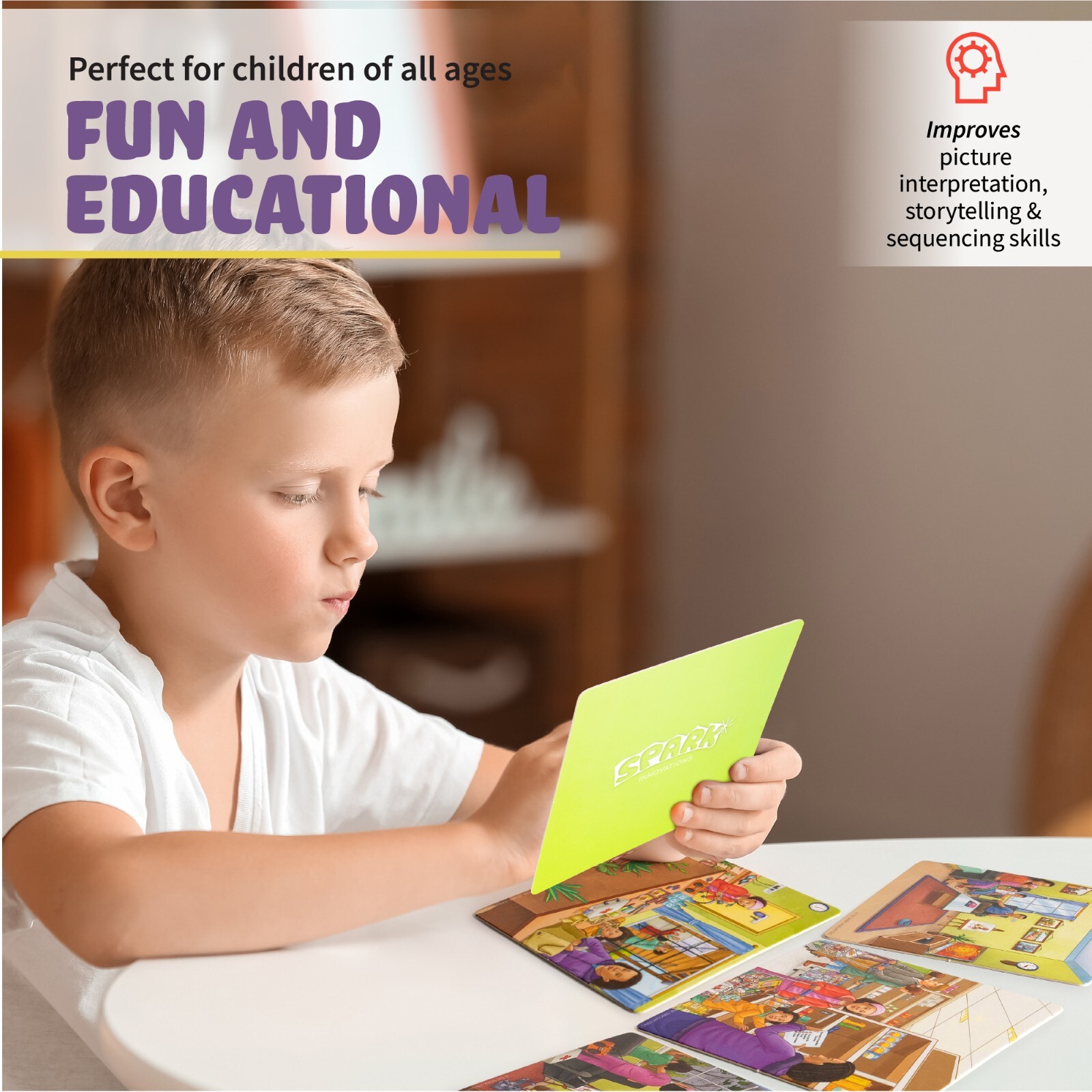 Sequencing Cards For Storytelling and Picture Interpretation Speech Therapy Game