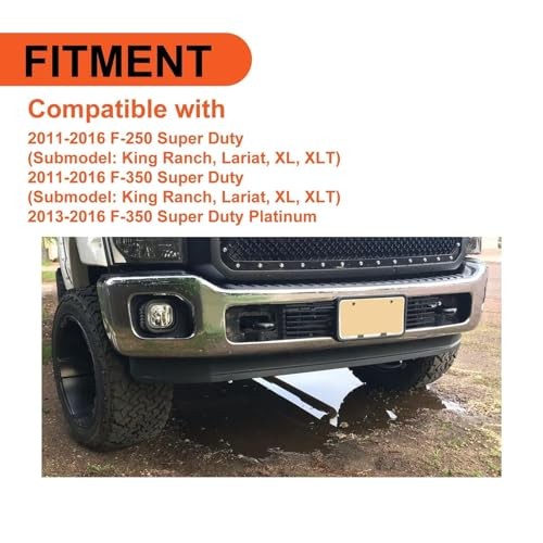Front Lower Bumper Valance Deflector Compatible with 2011-2016 Ford F250 F350