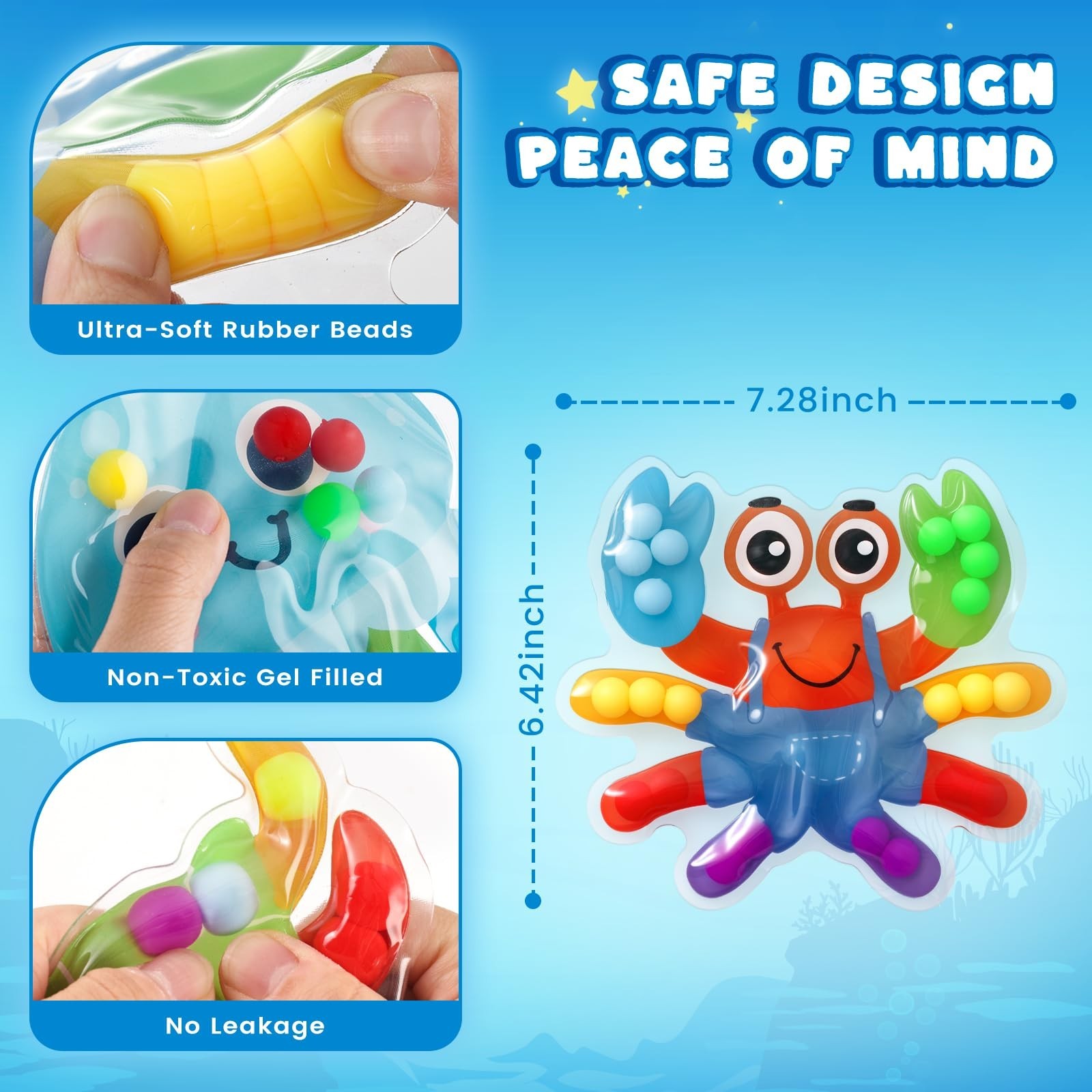 3 otters Color Sorting Sensory Toys, Sea Animals Fine Motor Matching Games Fi…