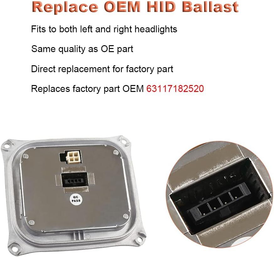 Xenon HID Headlight Ballast Compatible with BMW 328i 328xi 335i 335xi M3