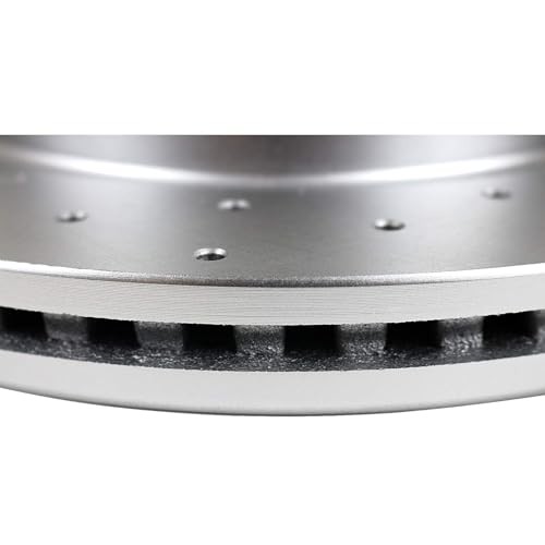Front Brake Kit, Drilled and Slotted Brake Rotors Ceramic Brake Pads for