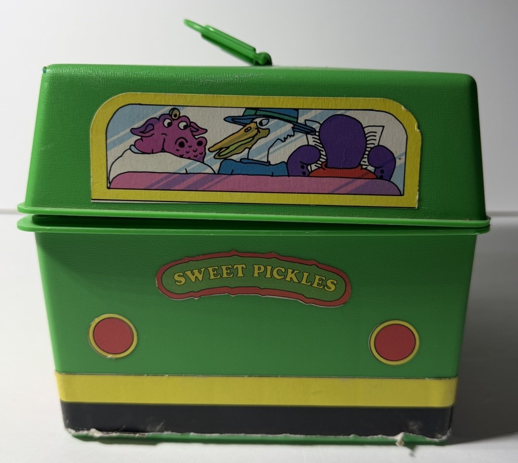 Vintage Sweet Pickles Preschool Program Learning Case Activity Bus Full w/ Cards