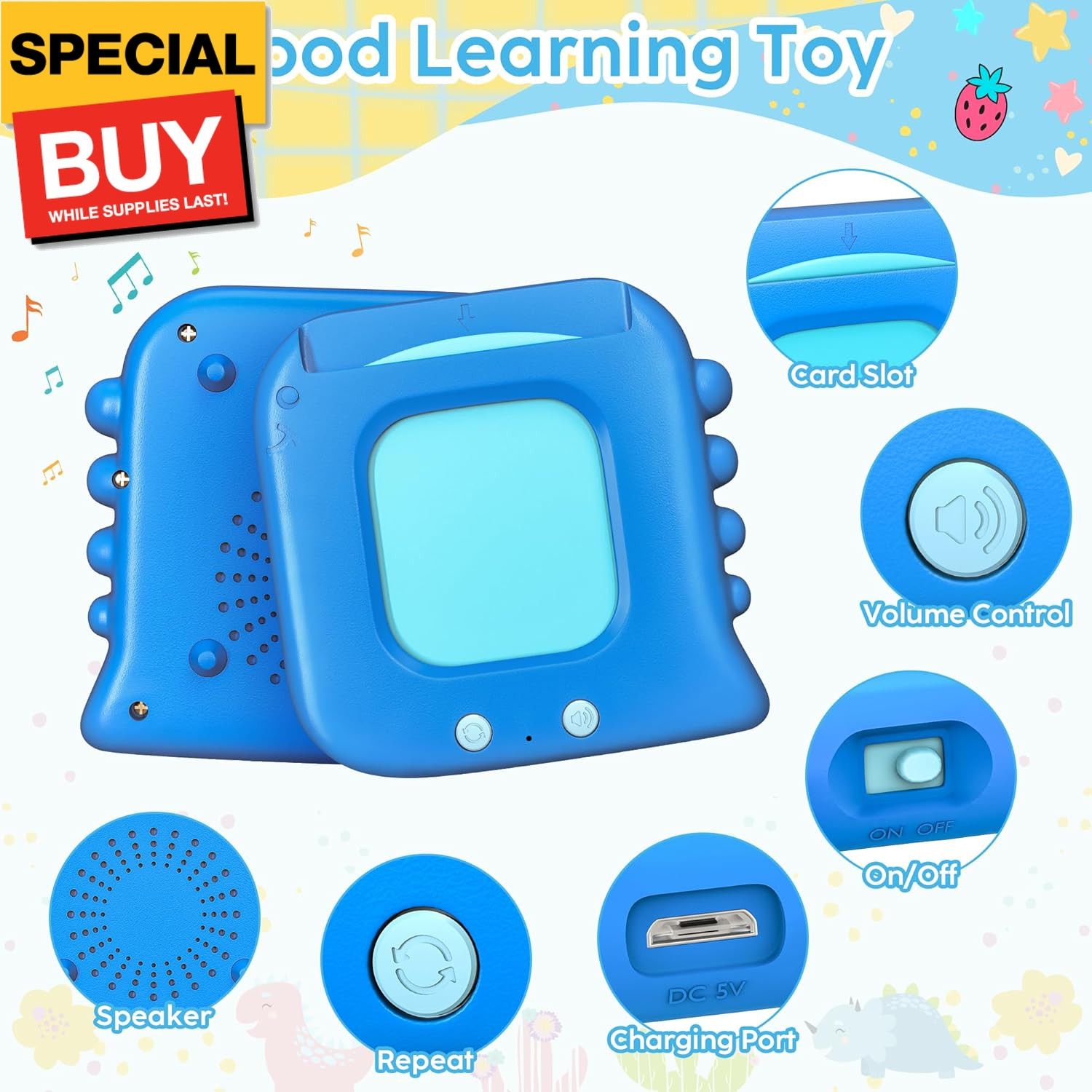 Talking Flash Cards,Kids Toddler Flash Cards with 240 Sight Words,Montessori Toy