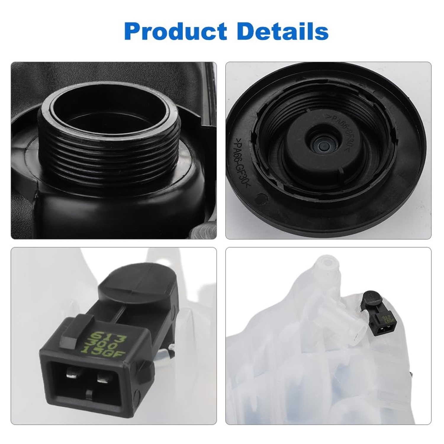 JDMON Engine Coolant Reservoir Tank w/ Sensor & Cap Replacement for C2Z29118 …
