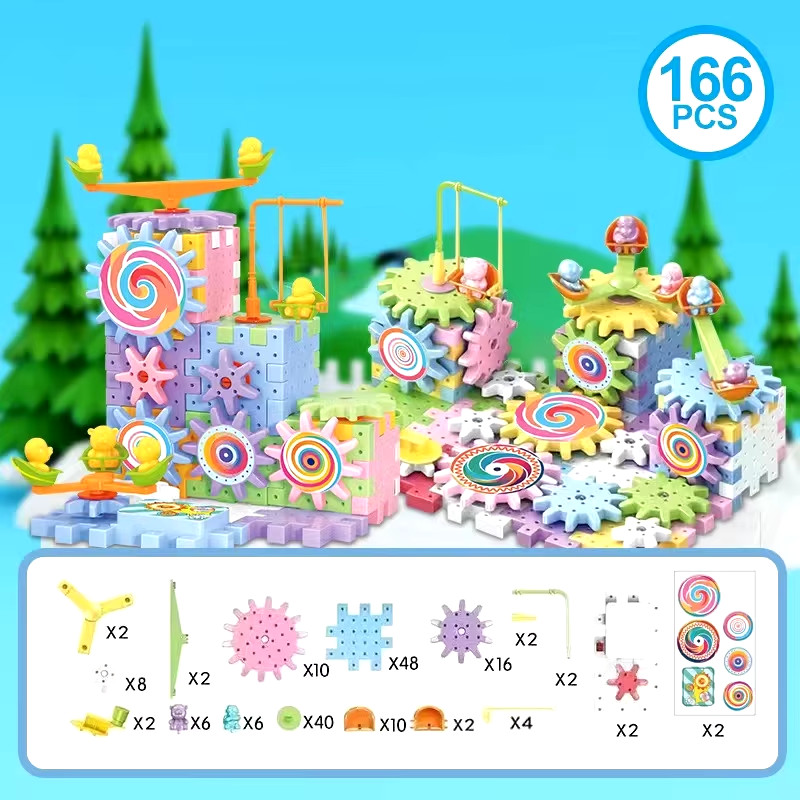 Learning Educational Toys for Kids 3D Puzzle Set Baby Plastic Building Kits Toy