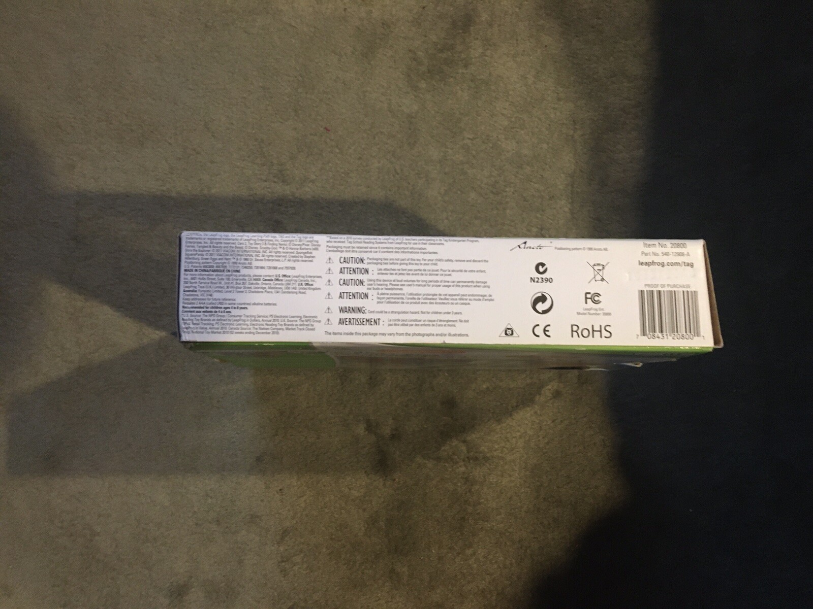 Leap Frog TAG Reading System Brand New In Box Item 20800, Part 540-12908-A
