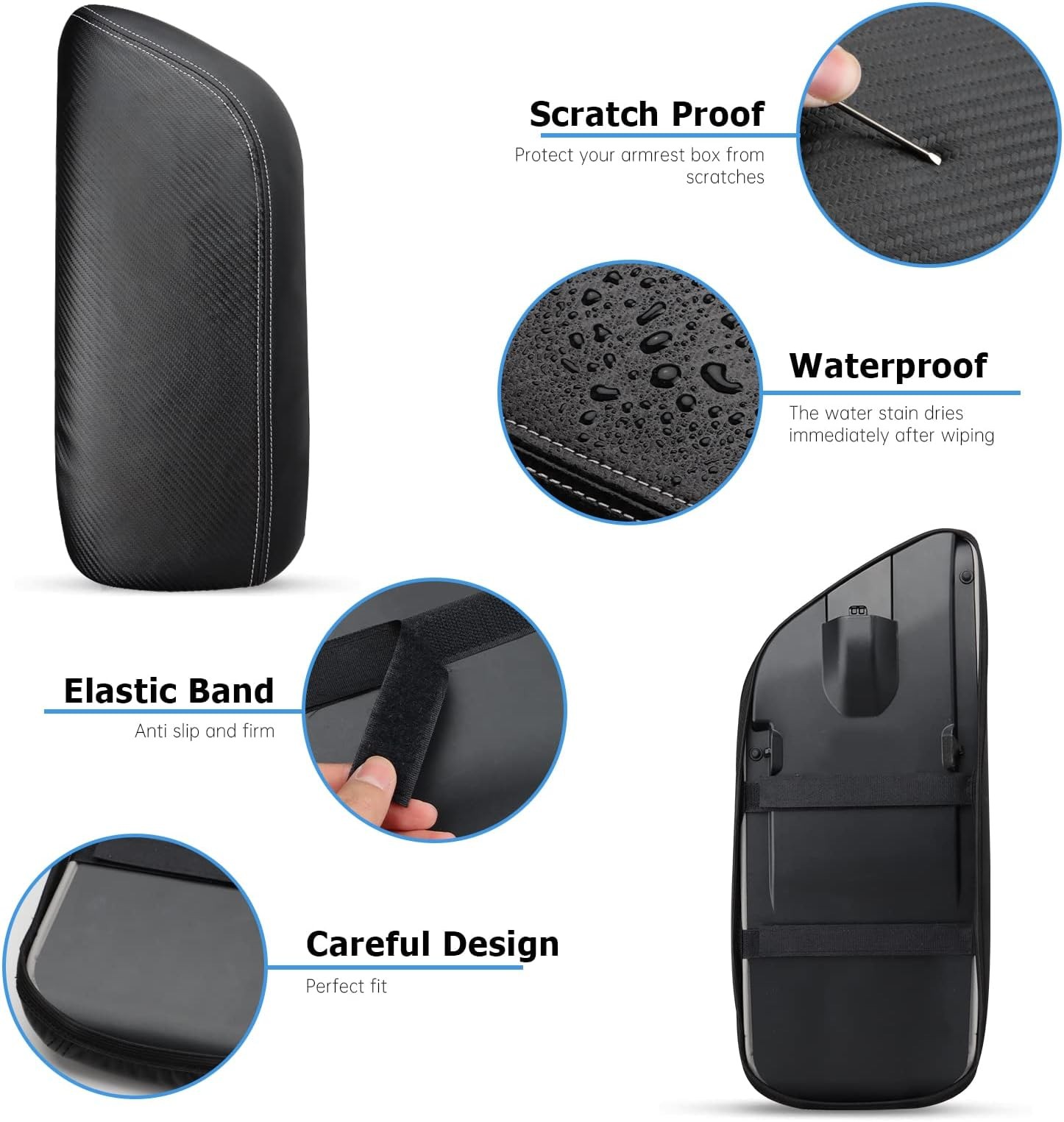 INTGET Car Center Console Armrest Cover for Toyota Camry Accessories 2018-202…