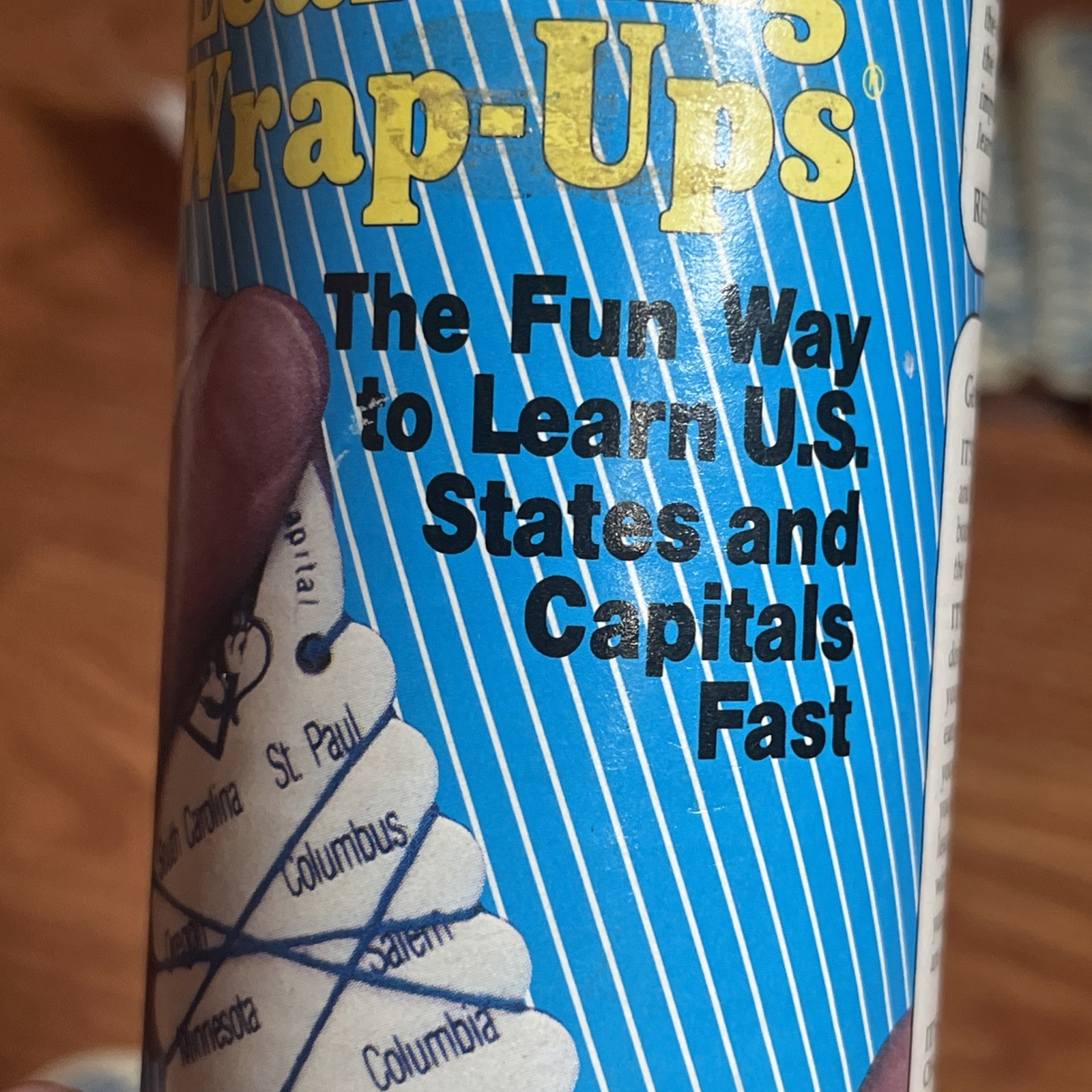 LOT of 2 Sets Learning Wrap-Ups US States and Capitals, Preschool Kindergarten