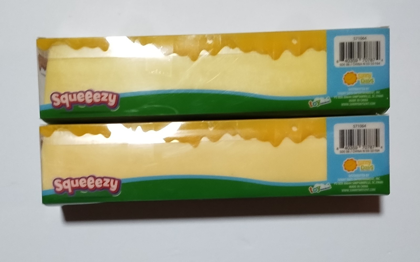 NEW Sunny Days Viral Jumbo Squeezy Butter (2) & Strawberry (1) Squishy Toy ALL 3