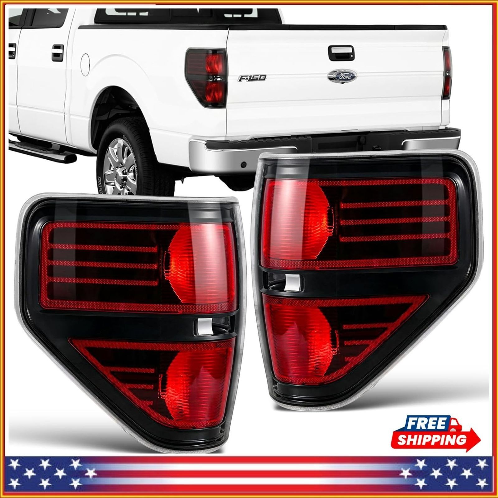 Rear Brake Tail Light for 2009 2010 2011 2012 2013 2014 Ford F150 Taillights