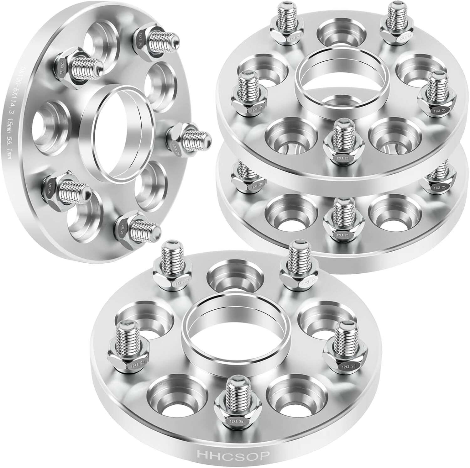 5×100 to 5×114.3 Forged Wheel Spacer 15mm for Subaru Impreza BRZ Baja Forester