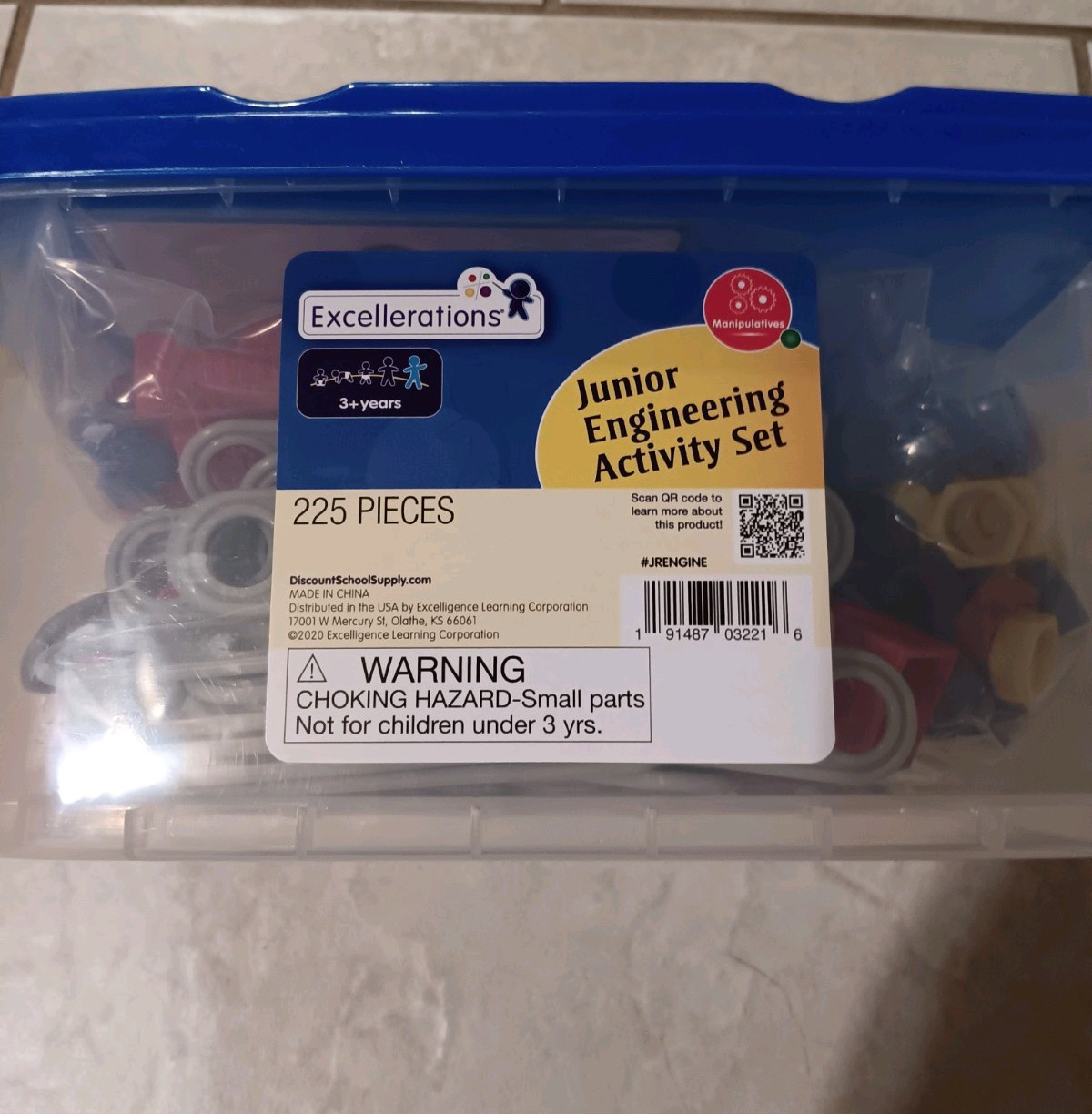 Junior Engineering Activity Set Excellerations Learning Corporation 225-piece