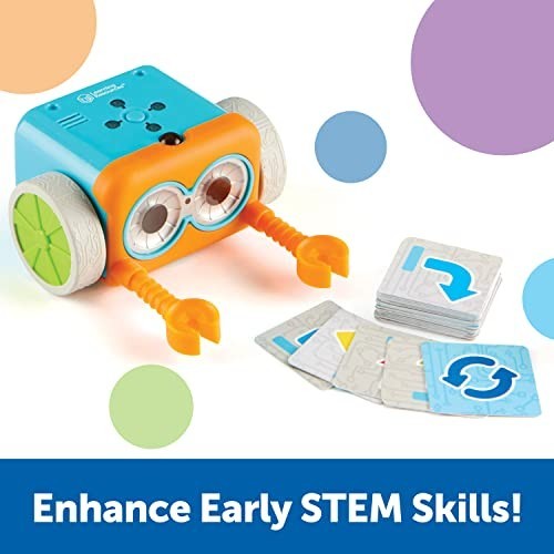 Coding Robot STEM Toy 80 Step Programming Screen Free 45 Piece Set Kids