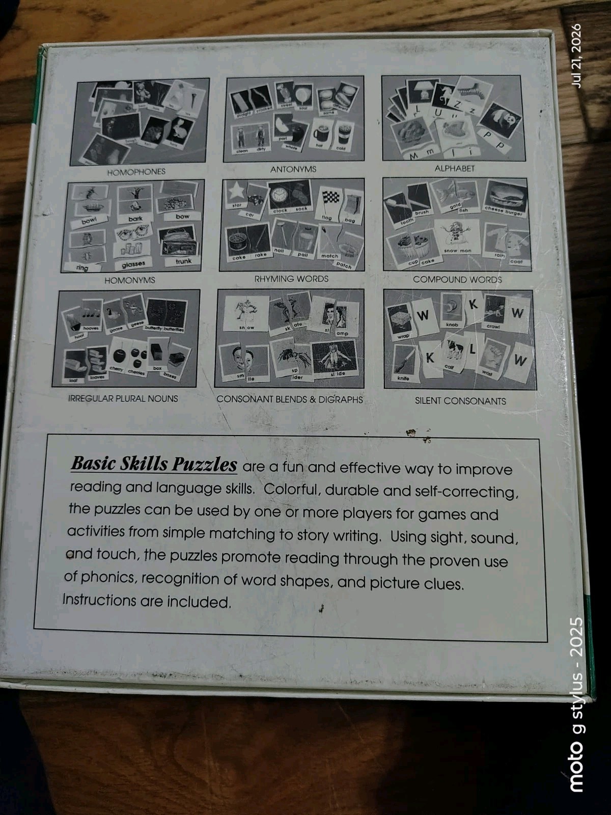 Educational Didax Basic Skills Puzzles Analogy Hands On Phonics Reading Teaching