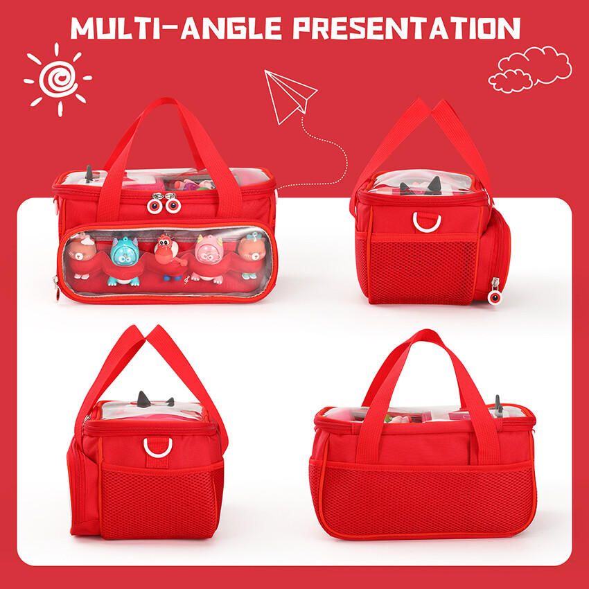 Transparent Lid Storage Bag Carrying Case Organizer Pouch for TONIEBOX Starter