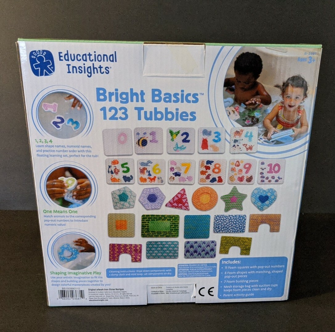 Educational Insights: Bright Basics 123 Tubbies (Ages 3+) “Make A Splash w/#’s.”