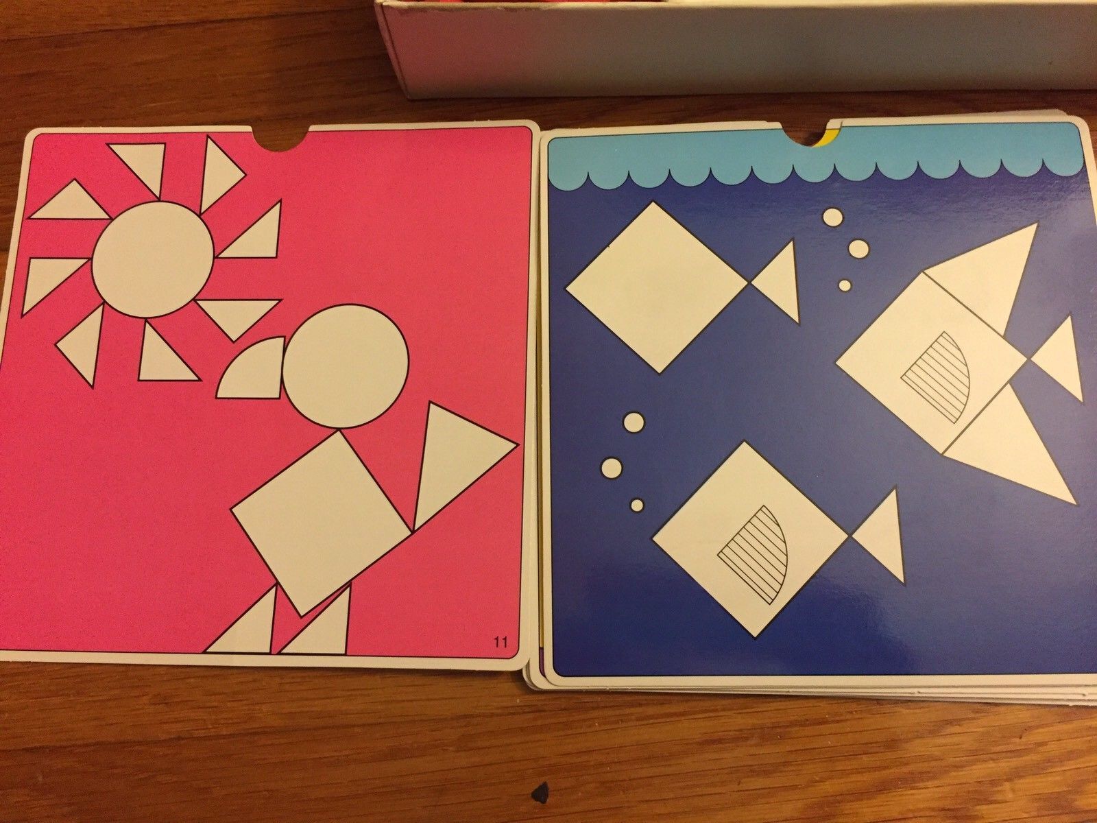 Rare Vintage Game Discovery Toys PLAYFUL PATTERNS Design Activity shapes cards