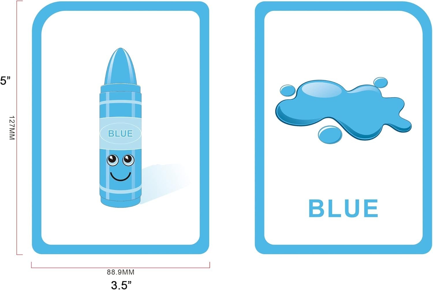 Durable Toddler Flash Cards – 52 Double-Sided Cards for Engaging Learning Play