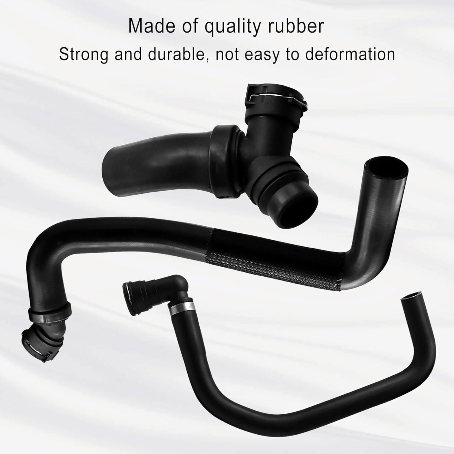 Upper Radiator Hose Y-Connector Lower Compatible with Ford F150 5.0L 2011 2012 2