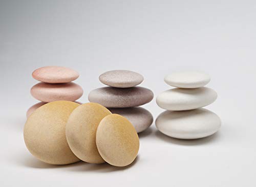 Yellow Door YD1039 Natural Sorting Stones – Set of 12 tactile Stacking Pebbles i