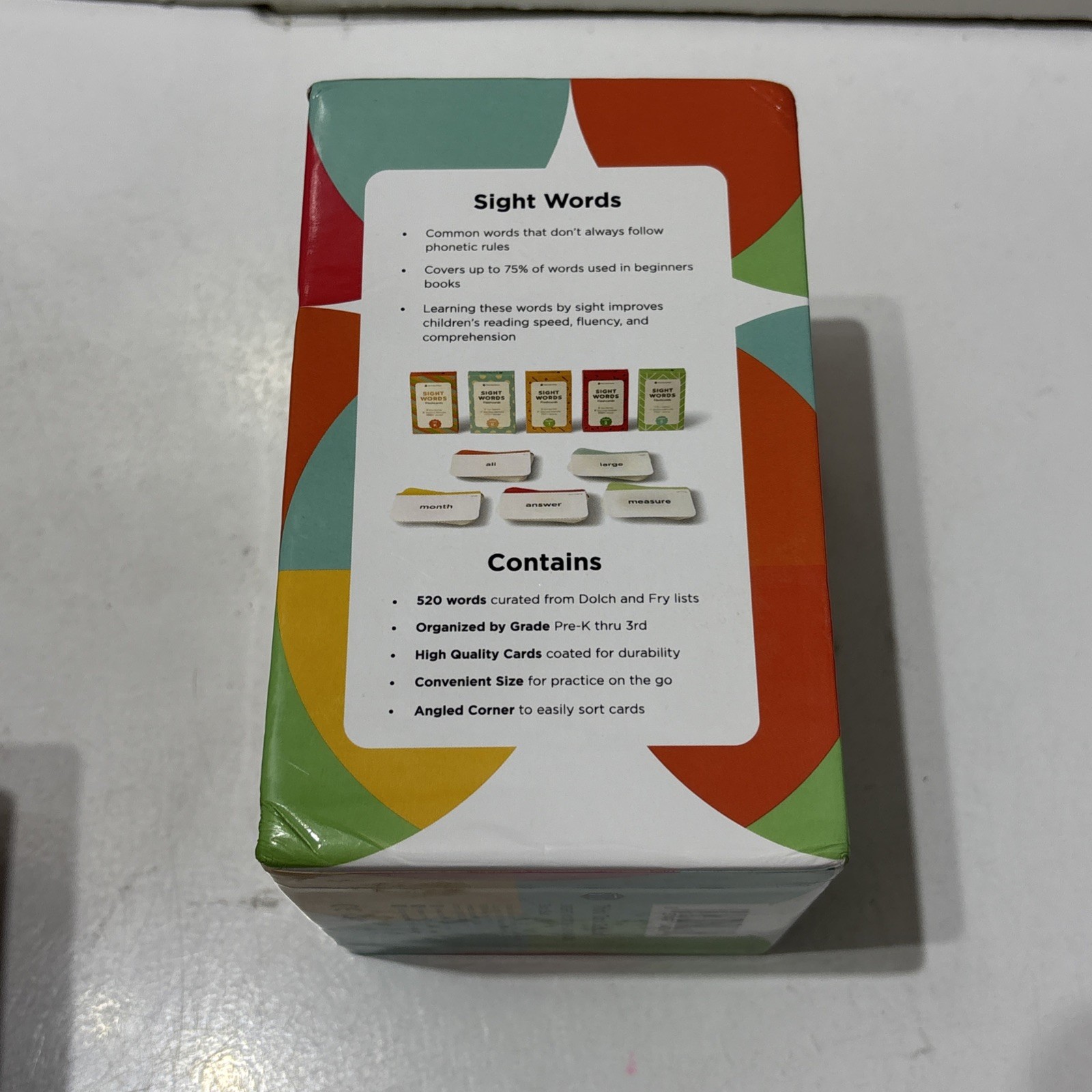 Think Tank Scholar Sight Words Flashcards Box Set Grades PreK-3 Complete 5 Pack