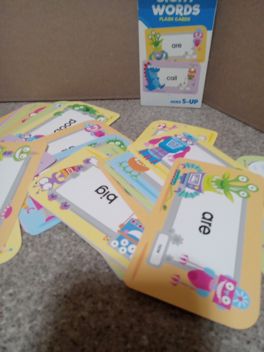 Sight Words Flash Cards School Zone Learn to Read, Reading Activities Basics NEW
