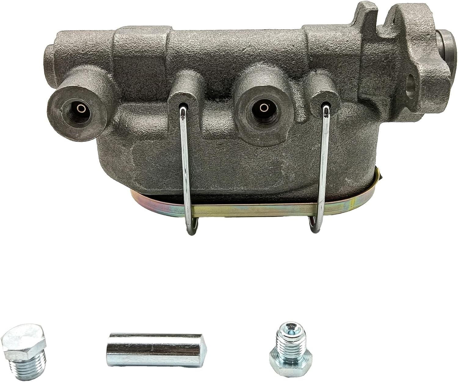 7 Inch Zinc Dual Power Brake Booster Kit With 1 Inch Bore Bail Top Master