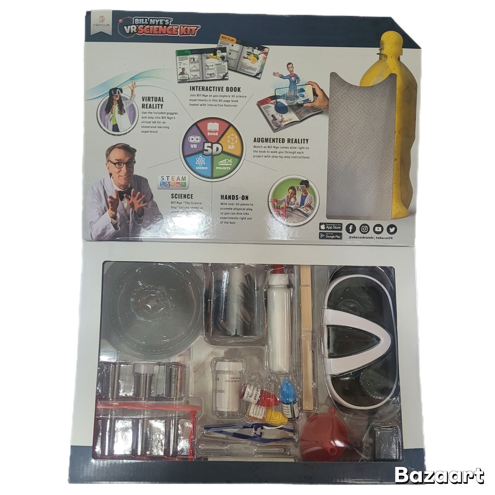 ABACUS Bill Nye’s Science Kit STEAM Ages 8-12 Lessons Experiments NEW