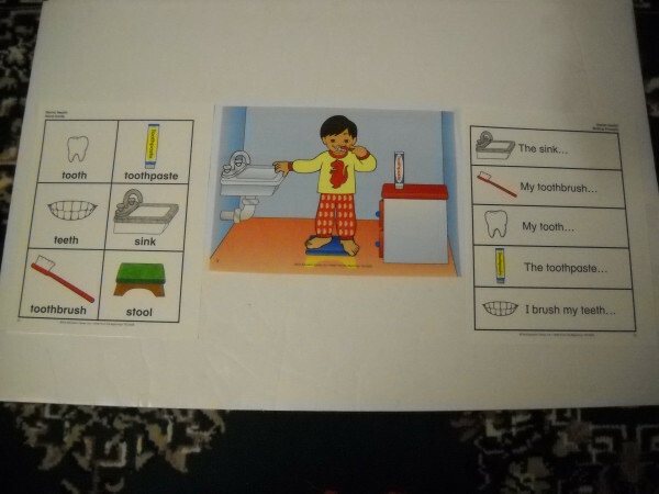 Dental Health K-1 Classroom Writing Center 13 Piece 6 Student Laminated New!