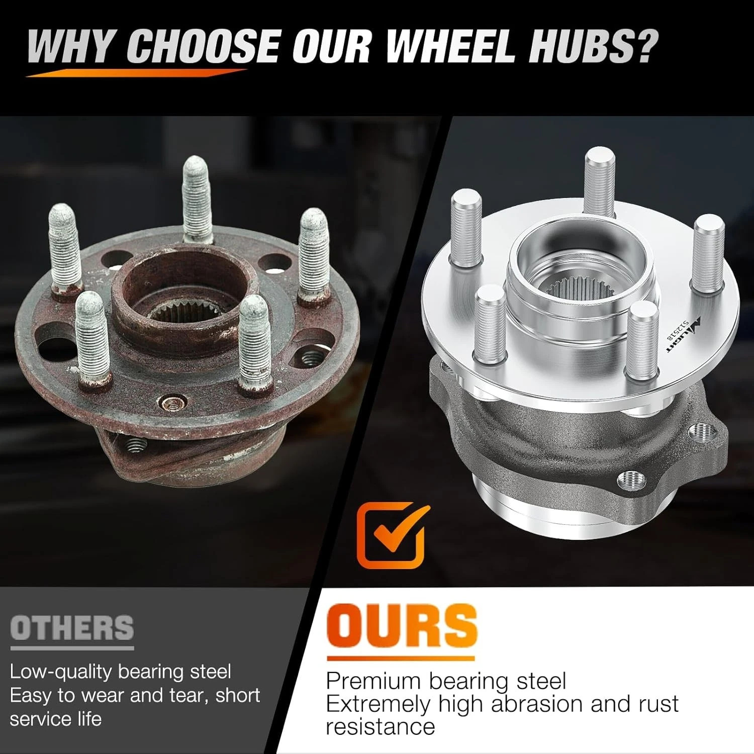 Nilight Rear Wheel Bearing and Hub Assembly for Subaru Forester 2014 2015 2016