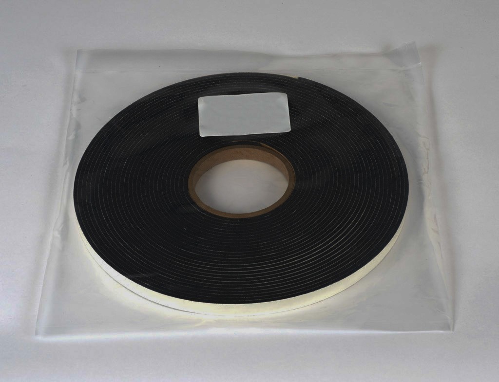 STRIP GASKET w/ Adhesive Closed Cell URETHANE Multi Use SAGINAW 1/8″x1/2″x50′