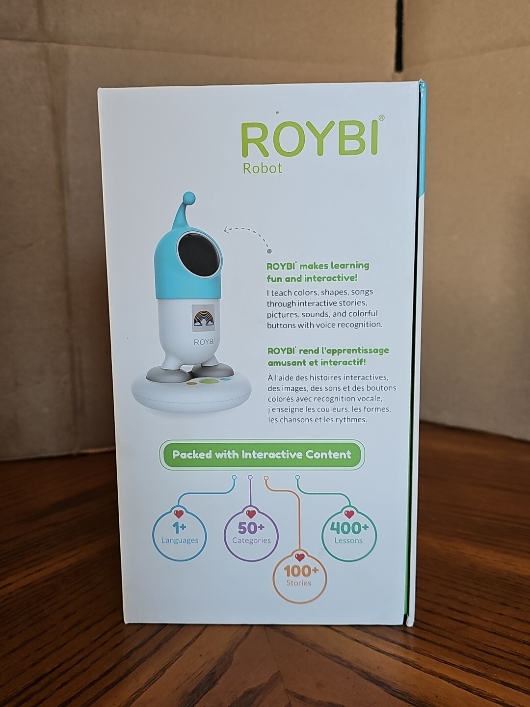 Roybi Robot Multi Language Basic STEM Interactive Learning Customizable Toy