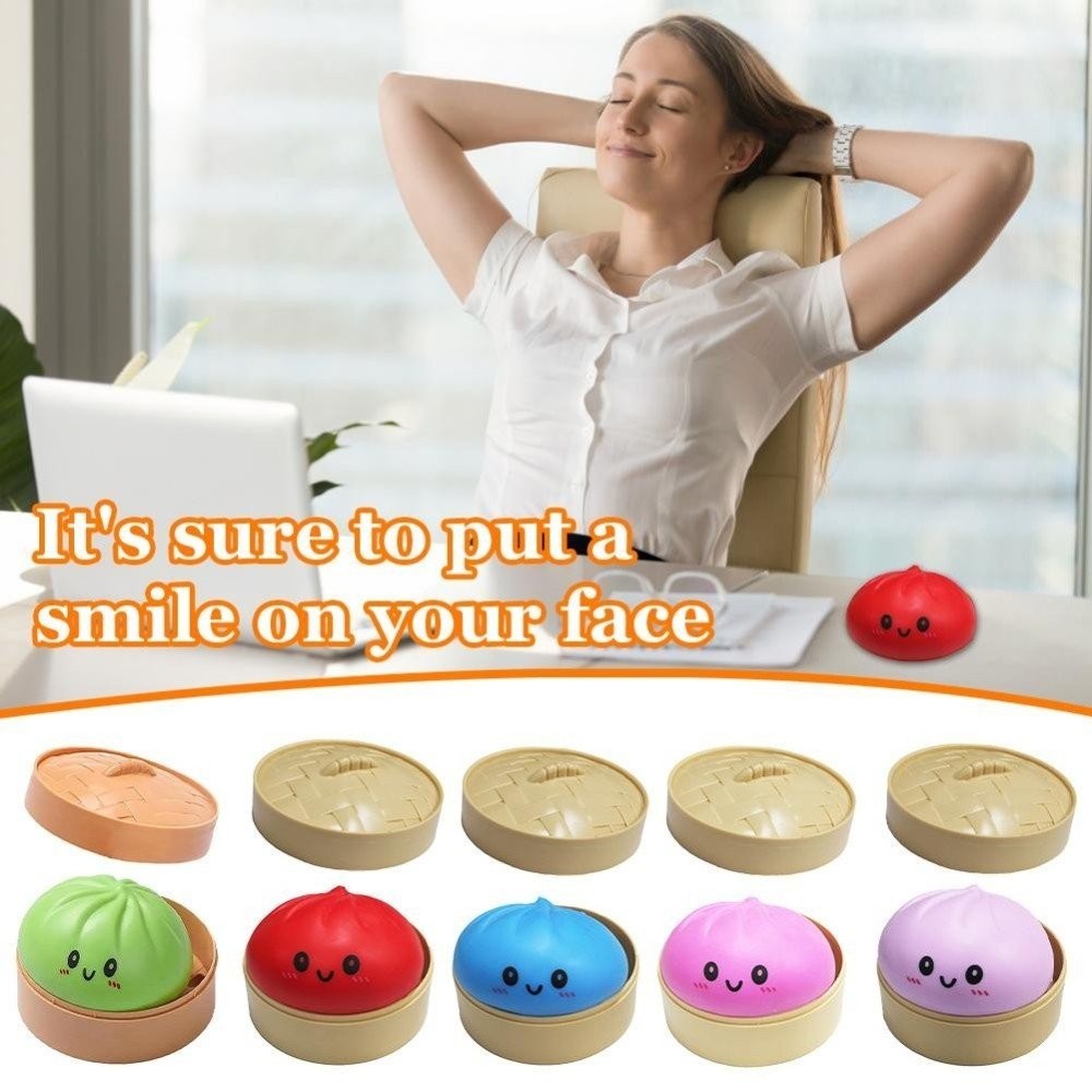 Giant Dumpling Steamed Bun Dumpling Toy Soft Adorable Squeezing Toy New OY