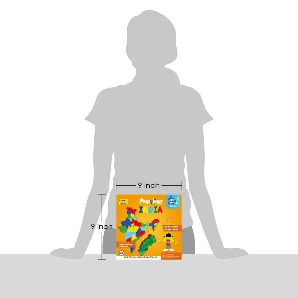 Mapology India Map Puzzles Geography for Kids Educational Toys Puzzles for Kids