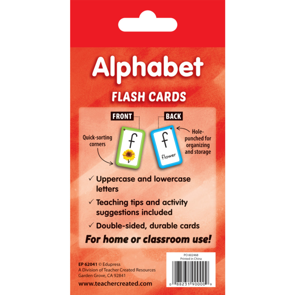 Edupress Alphabet ABC’s Flash Cards, 56 Cards (EP 62041)