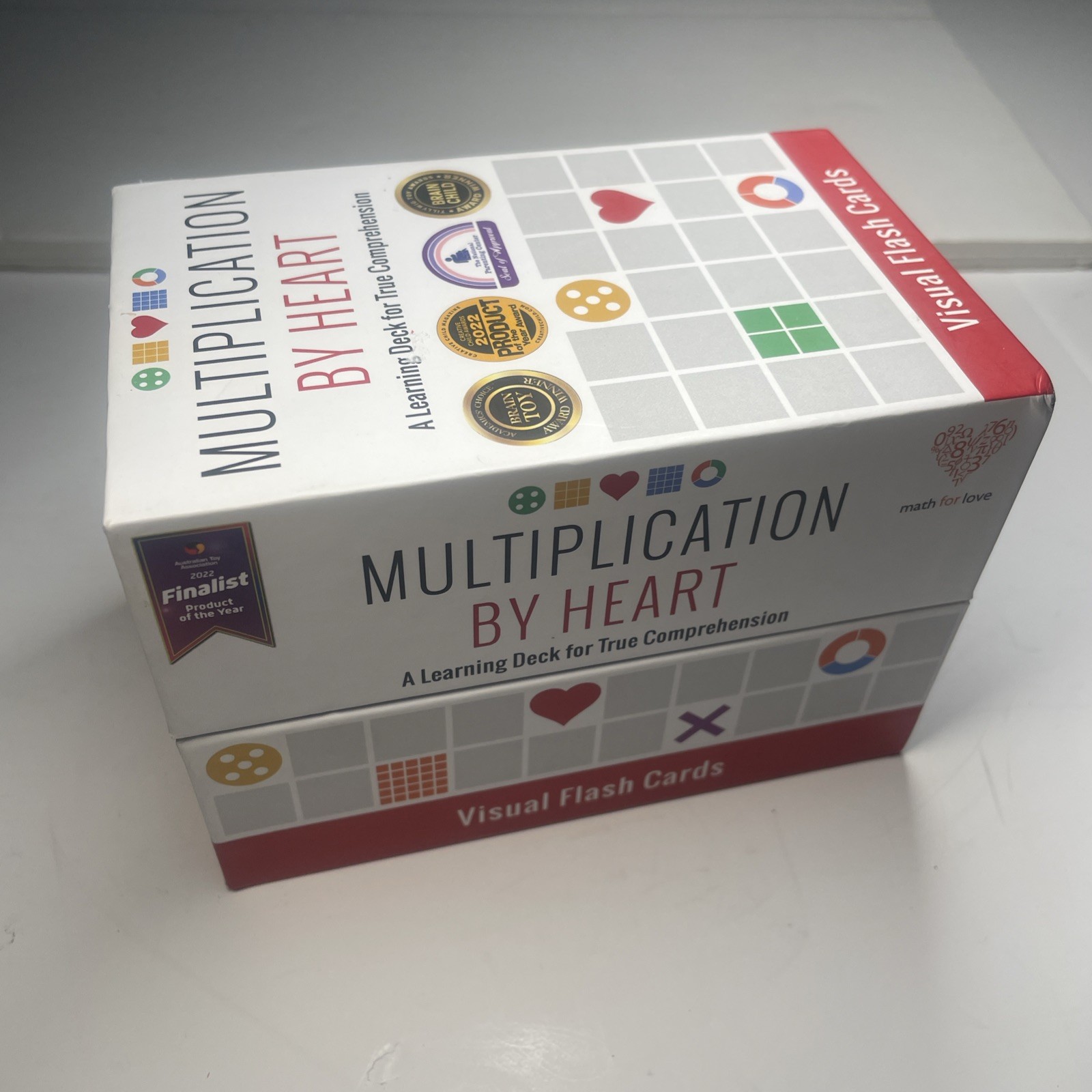 Math for Love Multiplication by Heart Visual Flash Cards for Multiplication f…