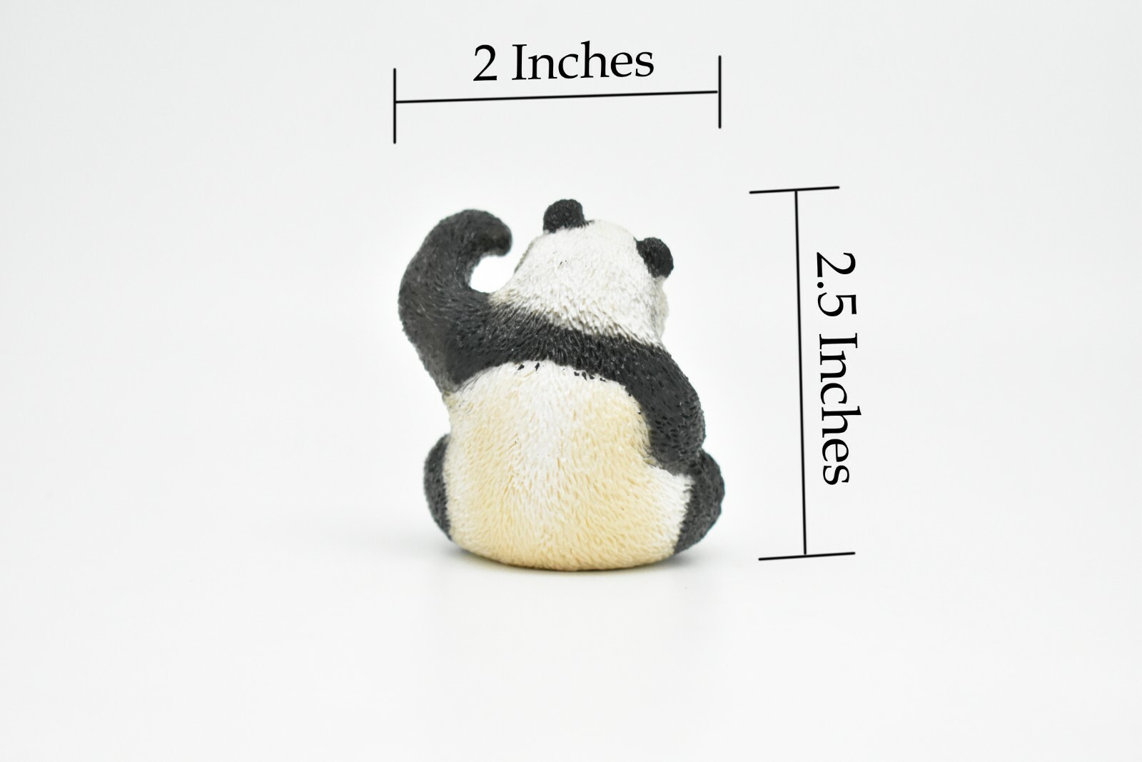 Panda Bear Toy, Figure Plastic Replica, Hand Painted 2 1/2 ” CWG168 BB40