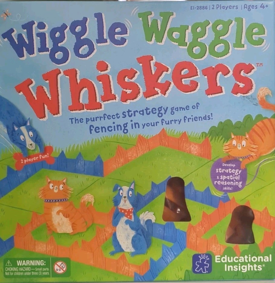 Wiggle Waggle Whiskers Game, Educational Insights, 2 Players, Age4+