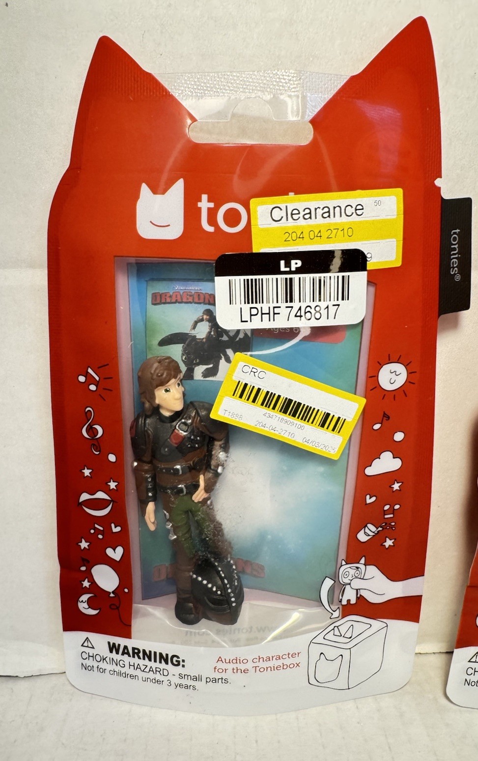 New Tonies Lot Of 4 Characters-Hiccup HTTDragon, Revolt Rhyme, Witches & Maestro