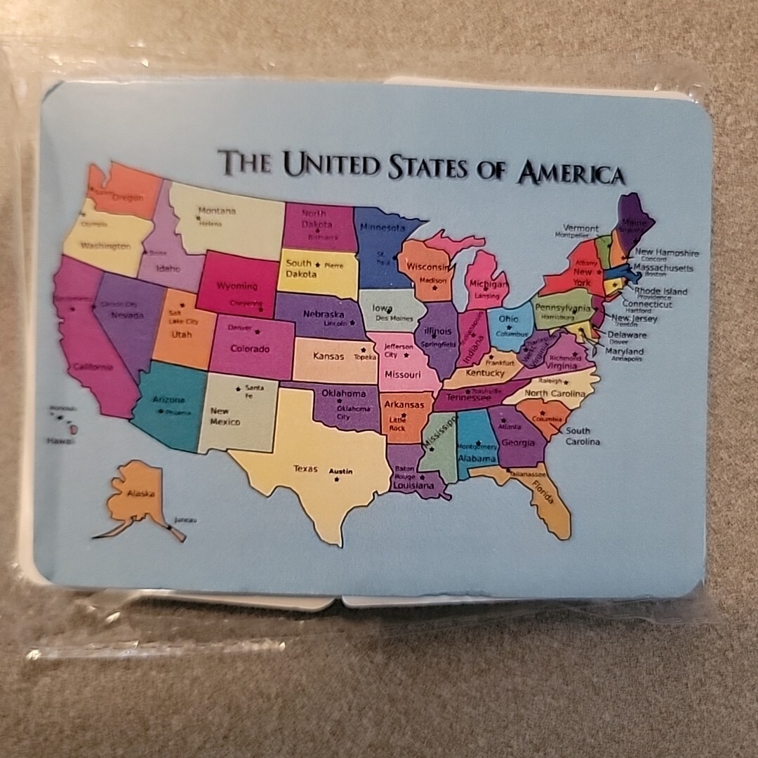 United States Capitals Date Flashcards Set Educational Geography Learning Tool