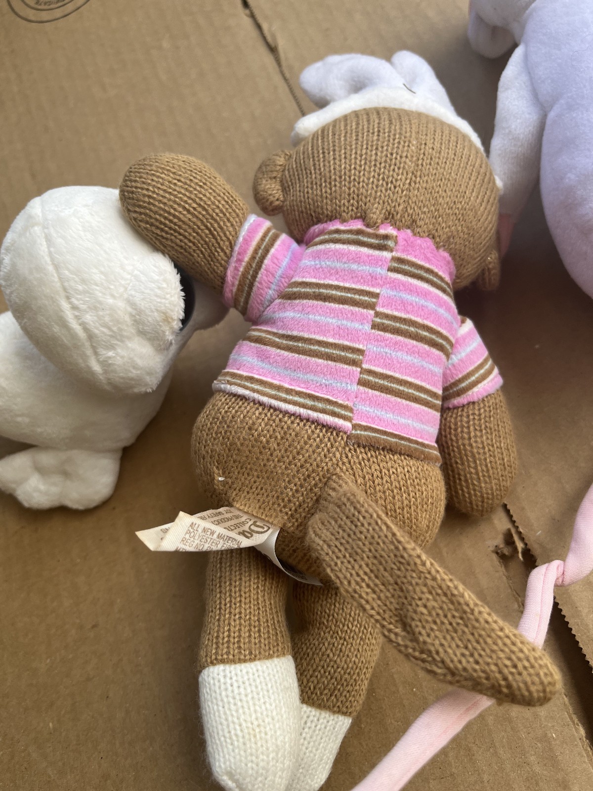 Dreamy Eyed White Seal 7″ Rat 10″ Sock Monkey 12″ Plush Soft Toy Stuffed Animal