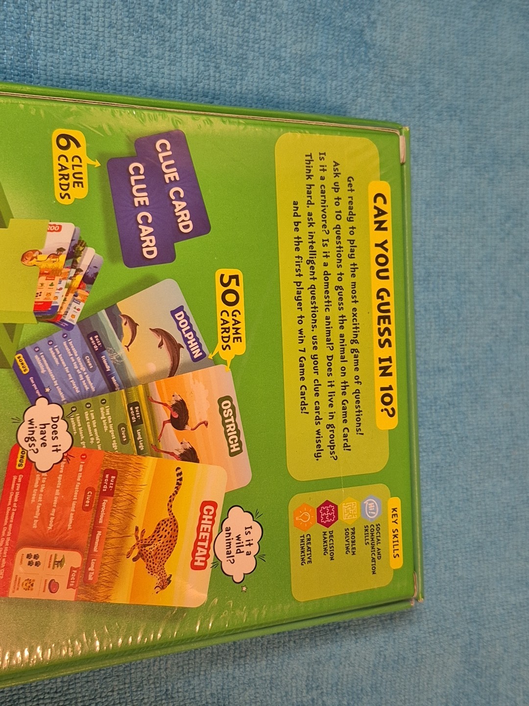 Skillmatics Guess in 10 Animal Planet Card Game New