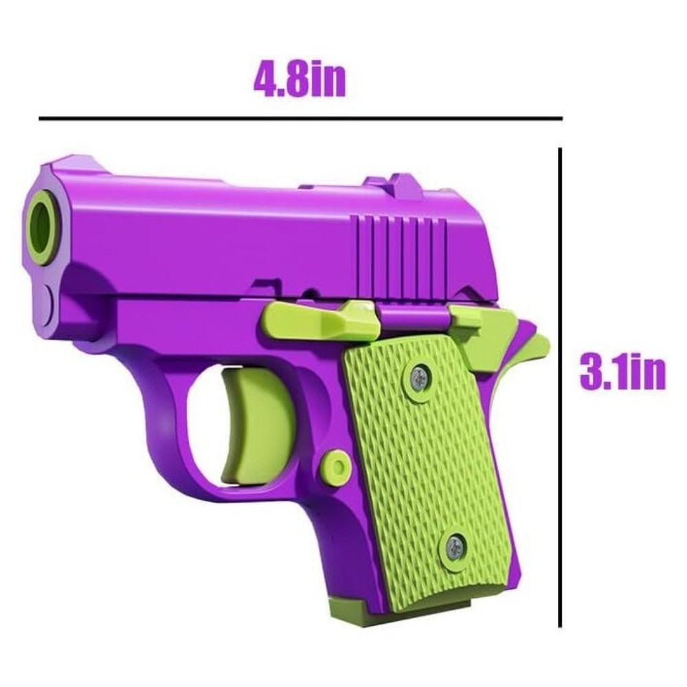 3D Printing Fidget Toy Gun Sensory Toy Anxiety Relief Toy Gravity Gun Adult Gift